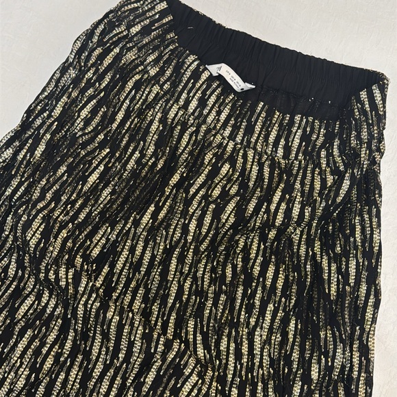 Midi Gold & Silver Skirt | Size Medium - Picture 2 of 3